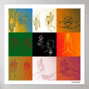 Poster A de nove Mudras