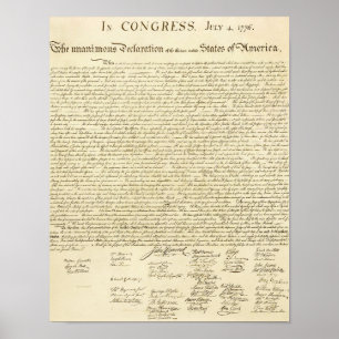 Poster A Declaração de Independência
