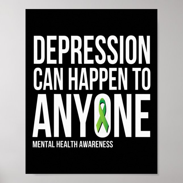 Poster A Depressão Pode Acontecer A Qualquer Pessoa Que S (Frente)