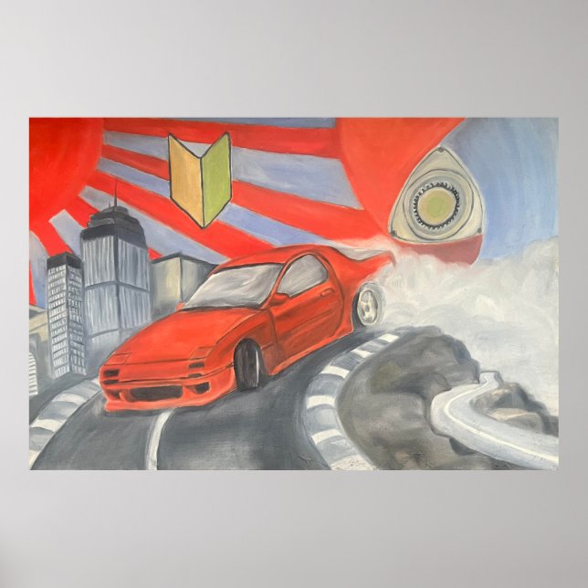 Poster A deriva no céu (Frente)