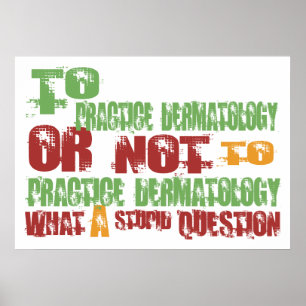 Pôster À dermatologia da prática