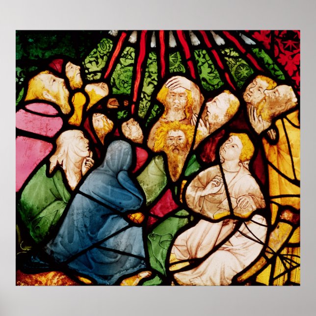 Poster A descida do Espírito Santo, c.1400 (Frente)