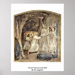 Pôster A descida dos cristos no inferno por Fra Angelico