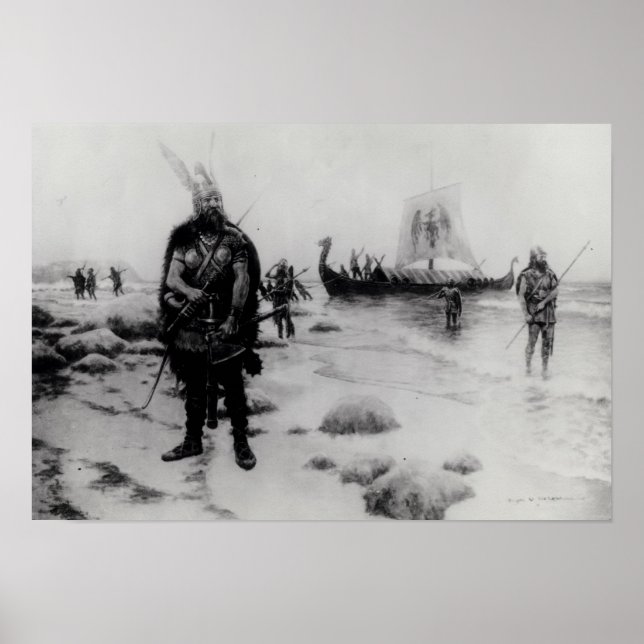 Pôster A descoberta da América por Leif Eriksson (Frente)