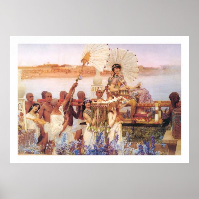 Pôster A descoberta de Moisés, Sir Lawrence Alma-Tadema (Frente)
