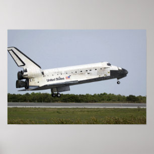 Pôster A descoberta do vaivém espacial aproxima a