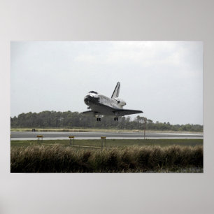 Pôster A descoberta do vaivém espacial aproxima a