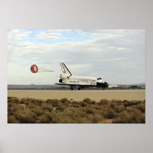 Pôster A descoberta do vaivém espacial distribui sua