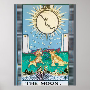 Poster A Design da Placa Tarot da Lua