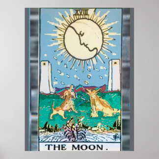Poster A Design da Placa Tarot da Lua