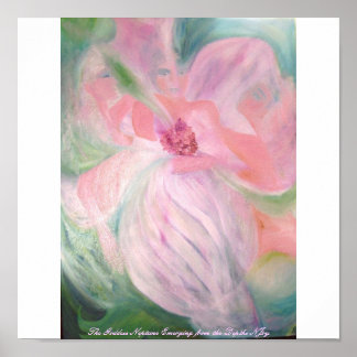 Pôster A Deusa Netuno Emergindo das Profundidades