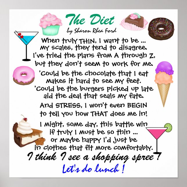 Pôster A dieta por SRF (Frente)