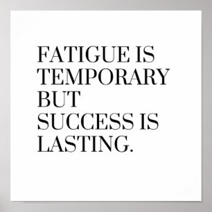 Poster A dor é temporária, mas o sucesso é permanente