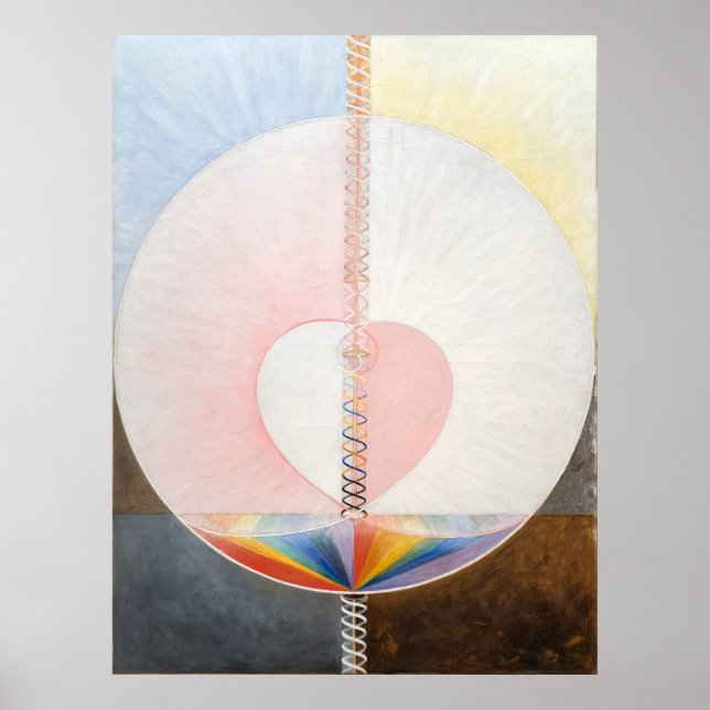 Poster A Dove, nº 1, Hilma af Klint, Heart (Frente)