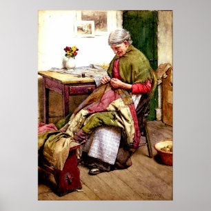 Pôster A edredão velha - Walter Langley