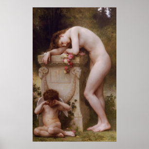 Pôster A elegia de Bouguereau (d'amour) de Douleur (1899)