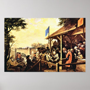 Poster A eleição, inglês," "humor de uma eleição "