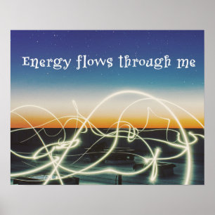 Pôster A energia corre através de me