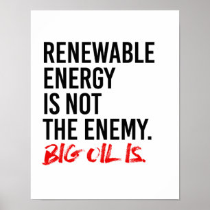 Poster A ENERGIA RENOVÁVEL NÃO É o INIMIGO - -