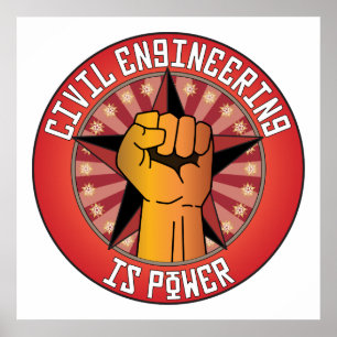 Pôster A engenharia civil é poder