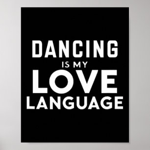 Poster A Engraçada Dança Do Pão É Minha Língua De Amor