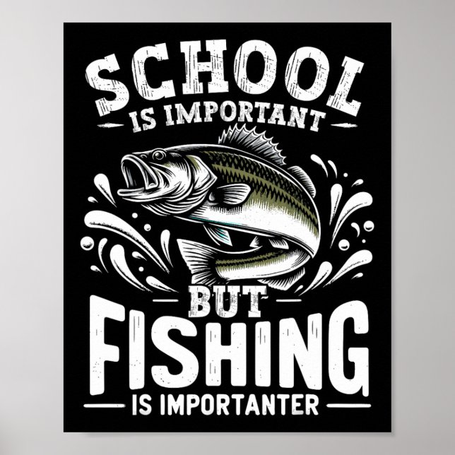 Poster A Engraçada Escola De Pescadores De Pesca É Import (Frente)