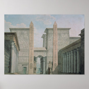 Poster A entrada ao templo, ato mim cena iii