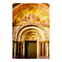 A Entrada da Basílica de Mark Santo em Veneza