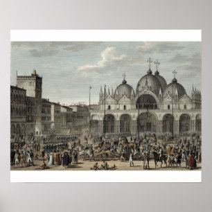 Poster A entrada do francês em Veneza e no roubo