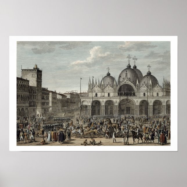 Pôster A entrada dos franceses em Veneza e o roubo (Frente)