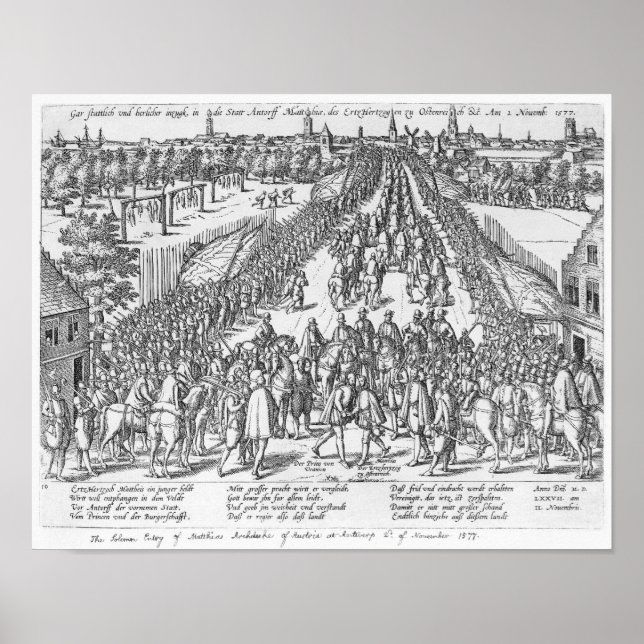 Pôster A entrada Solene de Matthias (Frente)