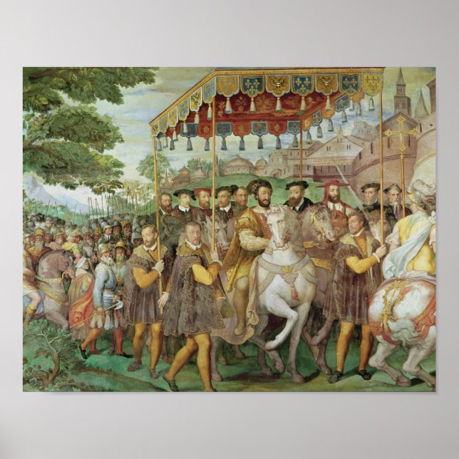 Poster A entrada solene do imperador Charles V (Frente)