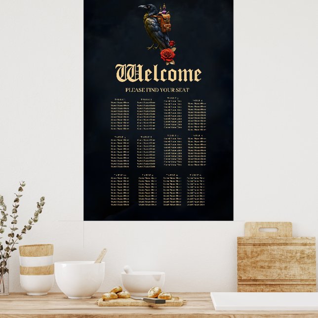 Poster A Entrega Mecânica do Corvo (Cozinha)