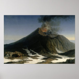 Poster A erupção de Etna