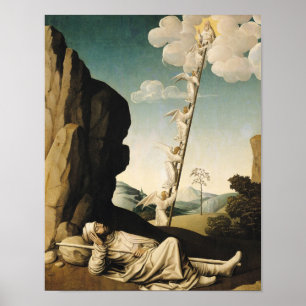 Poster A escada de Jacob, c.1490