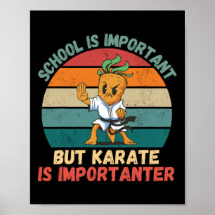 Poster A Escola De Cenoura Retro É Importante Para A Ques
