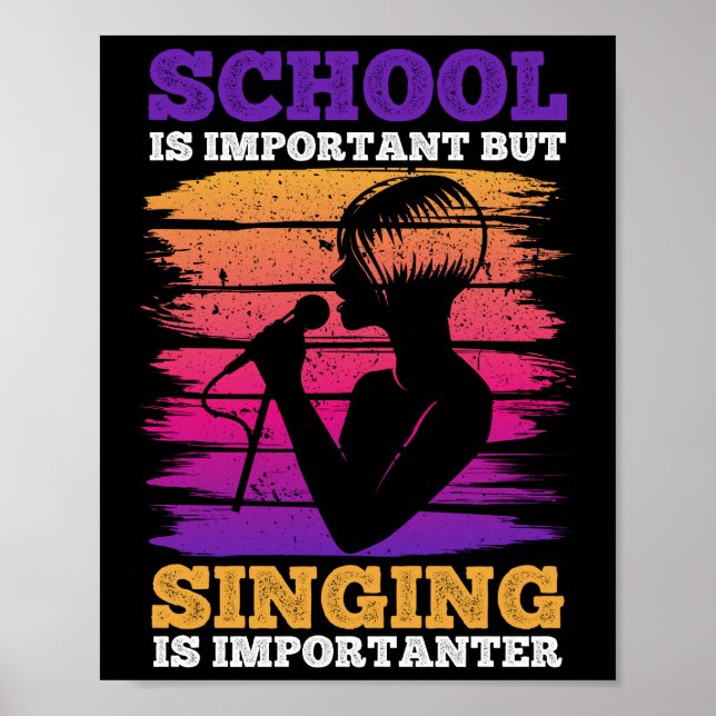 Poster A Escola É Importante, Mas A Cantar É Importante (Frente)