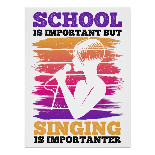 Pôster A Escola É Importante, Mas A Cantar É Importante (Frente)