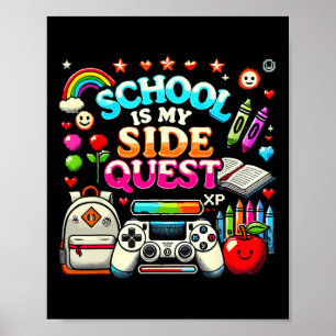 Poster A Escola É Meu Objetivo Secundário Vídeo de Volta