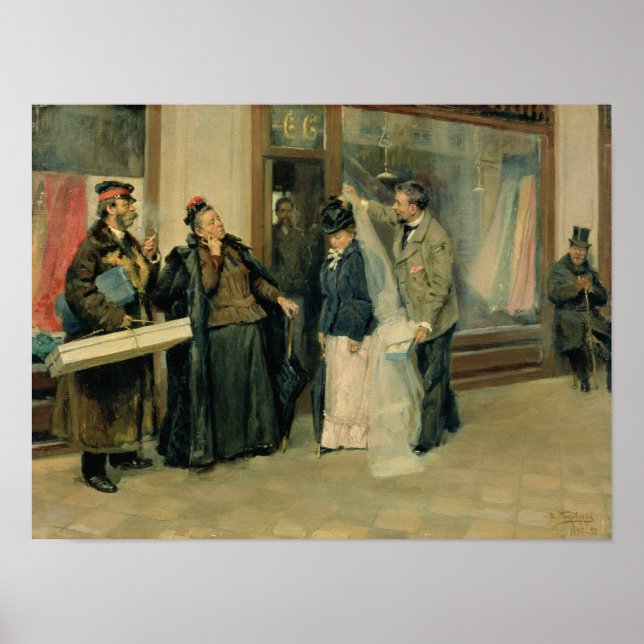 Pôster A Escolha dos Presentes de Casamento, 1897-98 (Frente)