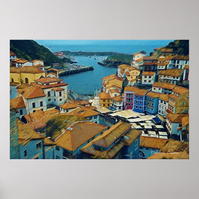 Poster A Espanha Real - Cudillero (Frente)