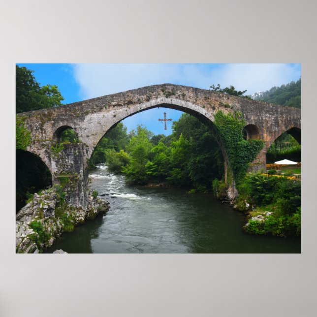 Poster A Espanha Real - Puente romano de Cangas de Onís (Frente)