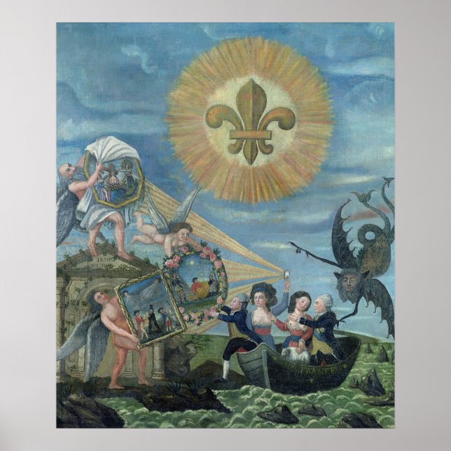 Poster A esperança da felicidade dedicada à nação (Frente)