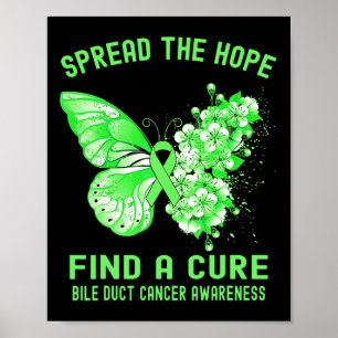 Poster A Esperança Encontra Uma Consciência De Cancer Bil