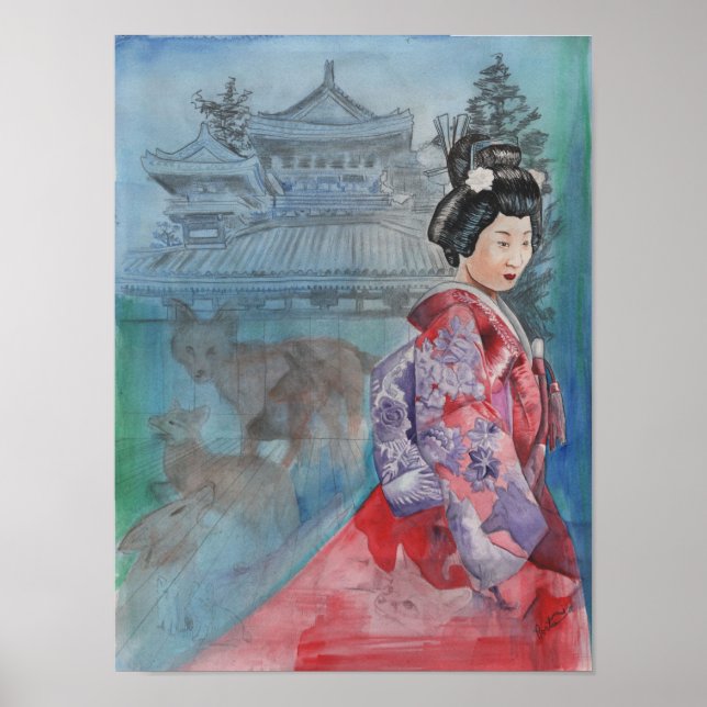 Pôster A Esposa da Raposa por Portia Rua Luke (Frente)