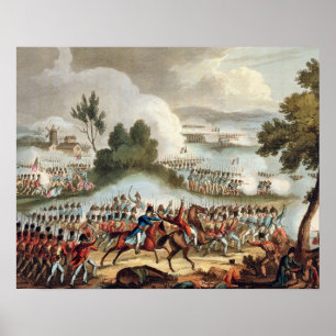 Poster A esquerda do exército britânico na ação no