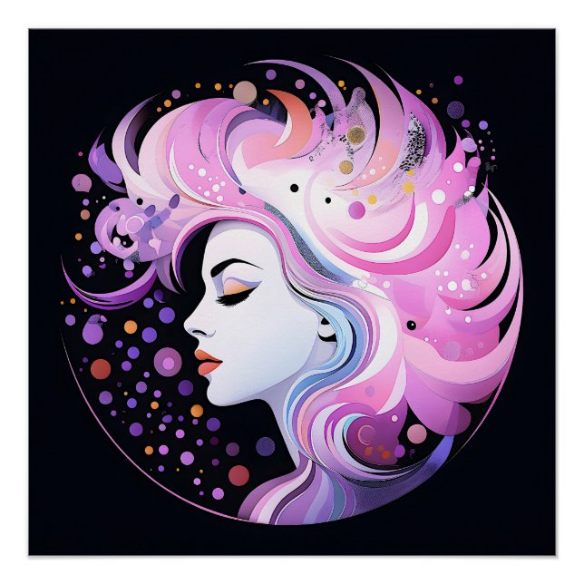 Pôster "A Essência da Elegância" Beleza das Mulheres (Frente)