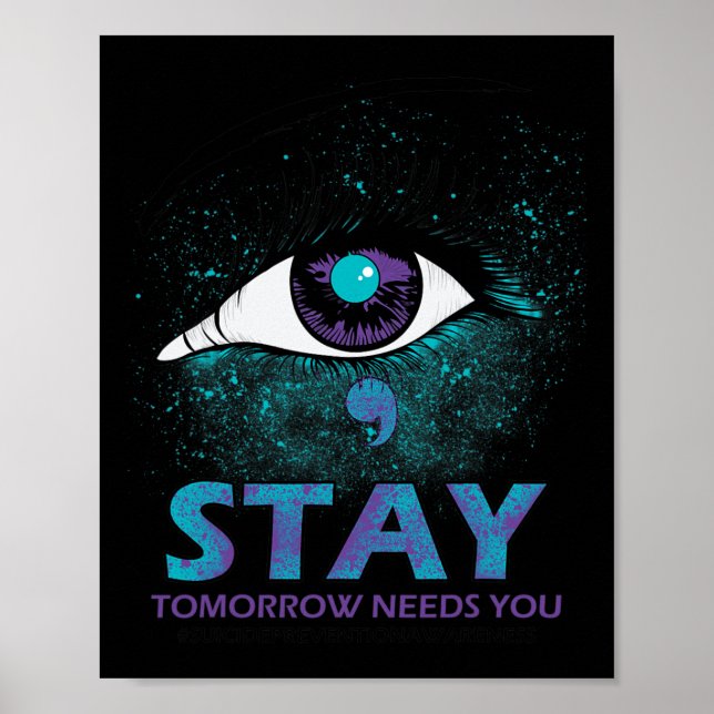 Poster A Estada Amanhã Precisa De Você Prevenção Suicida  (Frente)