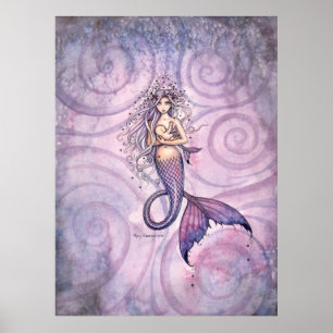 Poster A Estampa de Mãe e Bebê Sereia da Bond