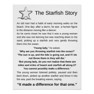 Pôster A Estória de Starfish, Poema de Starfish.